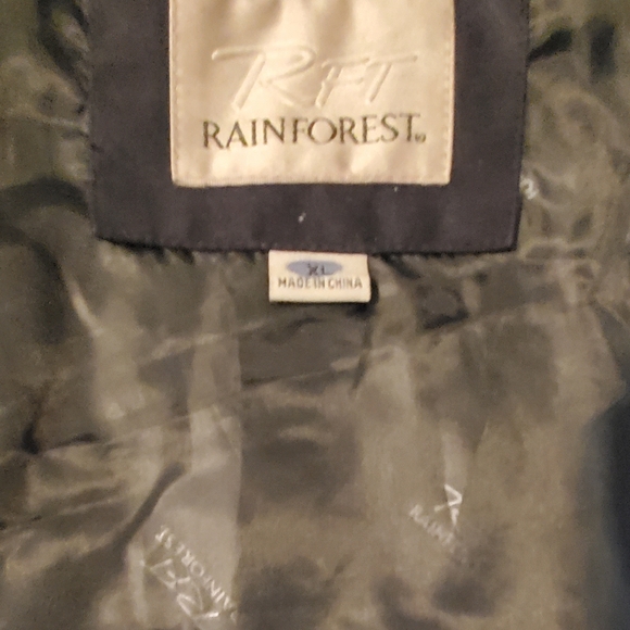 RFT RAINFOREST Women's Hoodie Puffer Jacket Black Plaid Size Extra Large - Picture 7 of 11